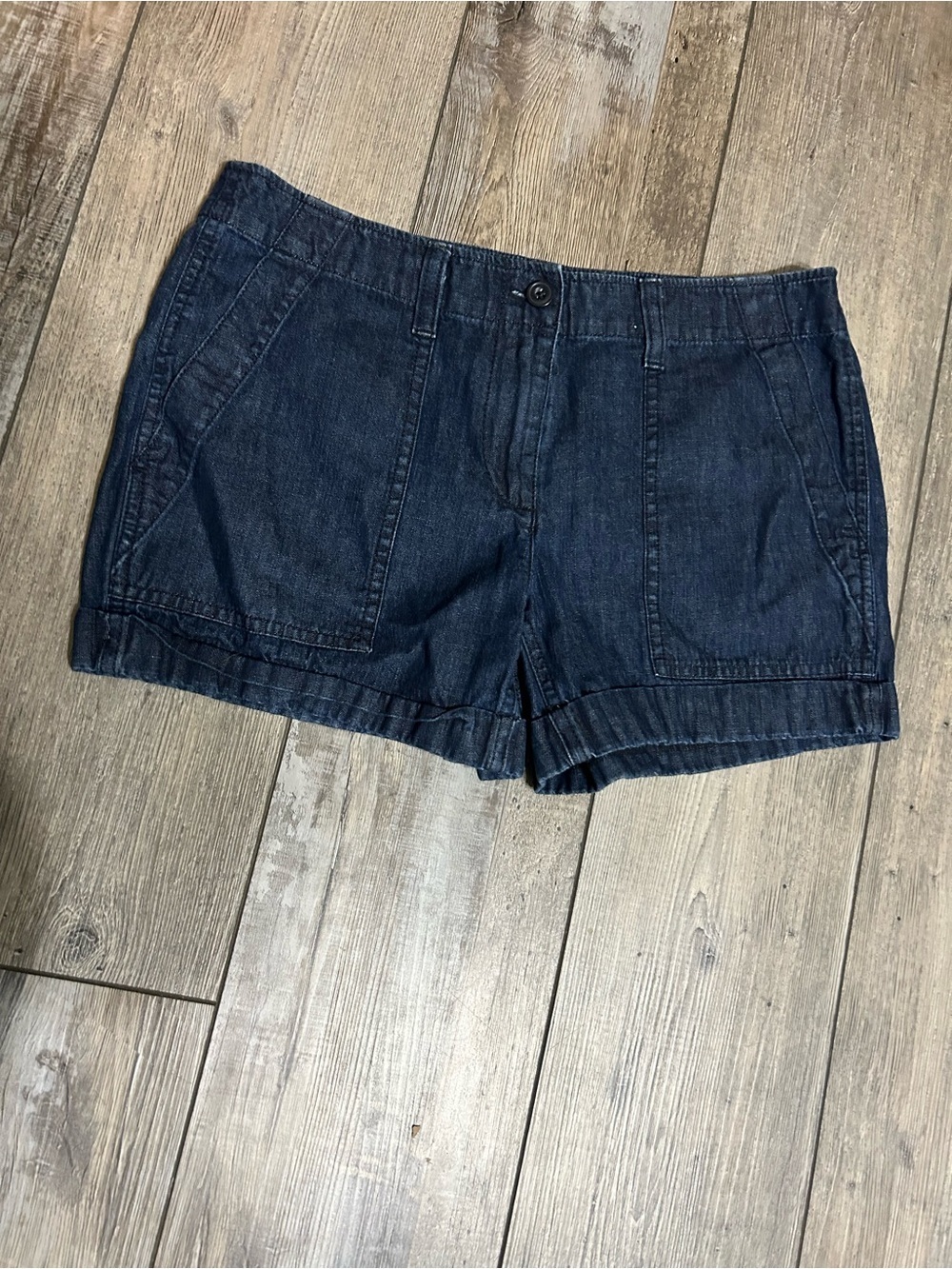 LOFT Dark Blue Denim Pocket cargo Shorts